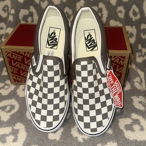 Vans Classic Slip-on Theory/Checkerboard Sneakers “Off the Wall” New 😍 - Picture 16 of 17